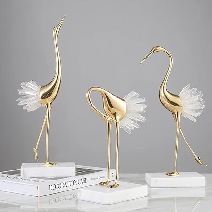 Brass Flamingo Ornament