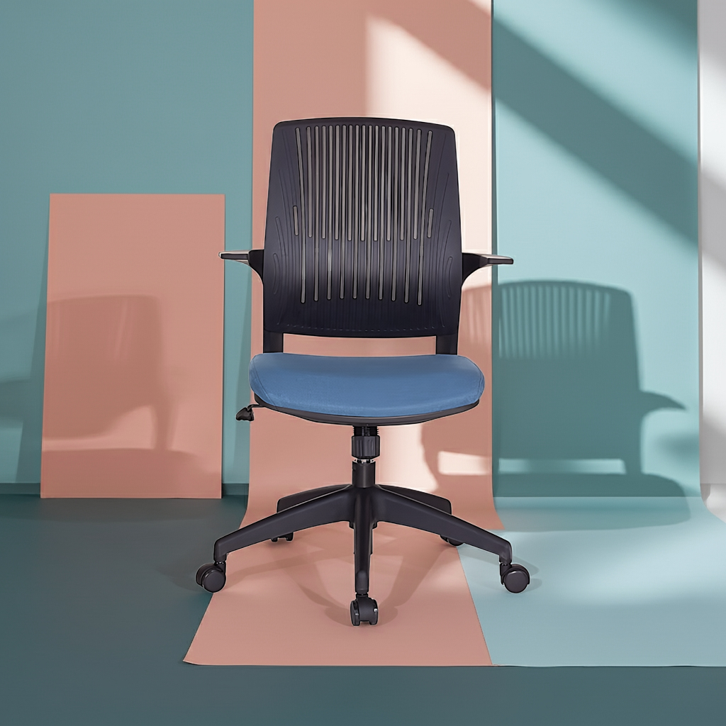 Middle Back Rovolving Chair Eva Mid Back Revolving Chair (Grey) | Ergonomic & Stylish – multiwood