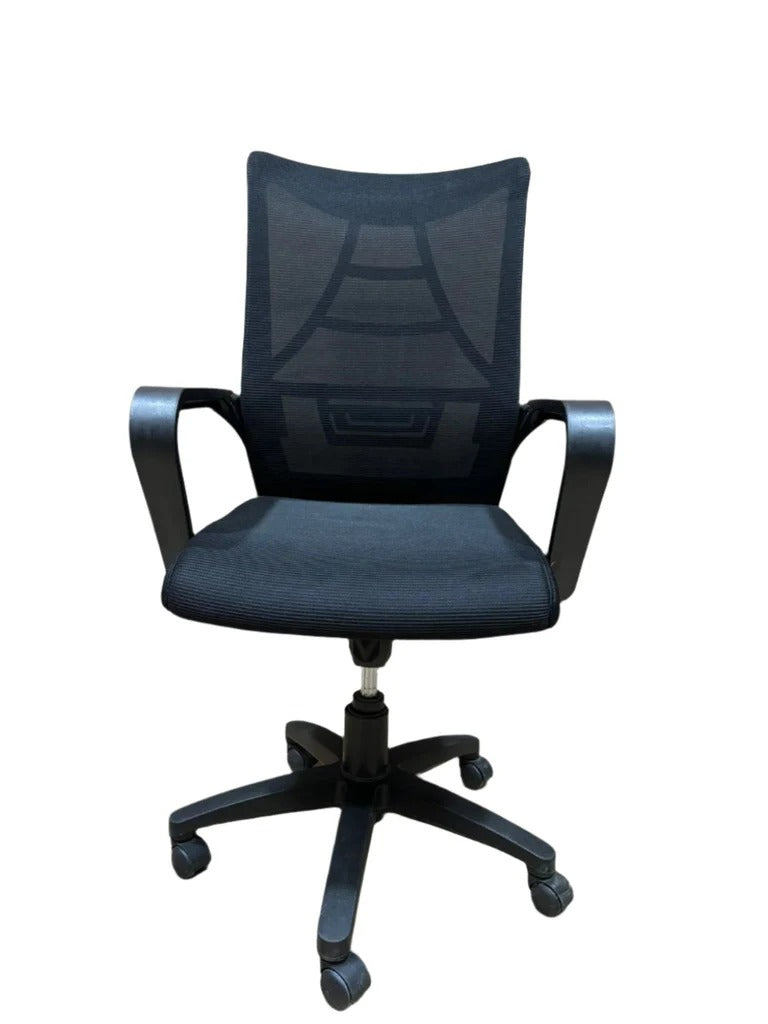 Middle Back Rovolving Chair Mid Back Revolving Chair (Black) | Ergonomic & Modern Design – multiwood
