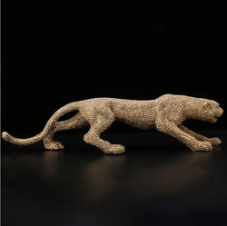 Diamond Leopard Sculpture