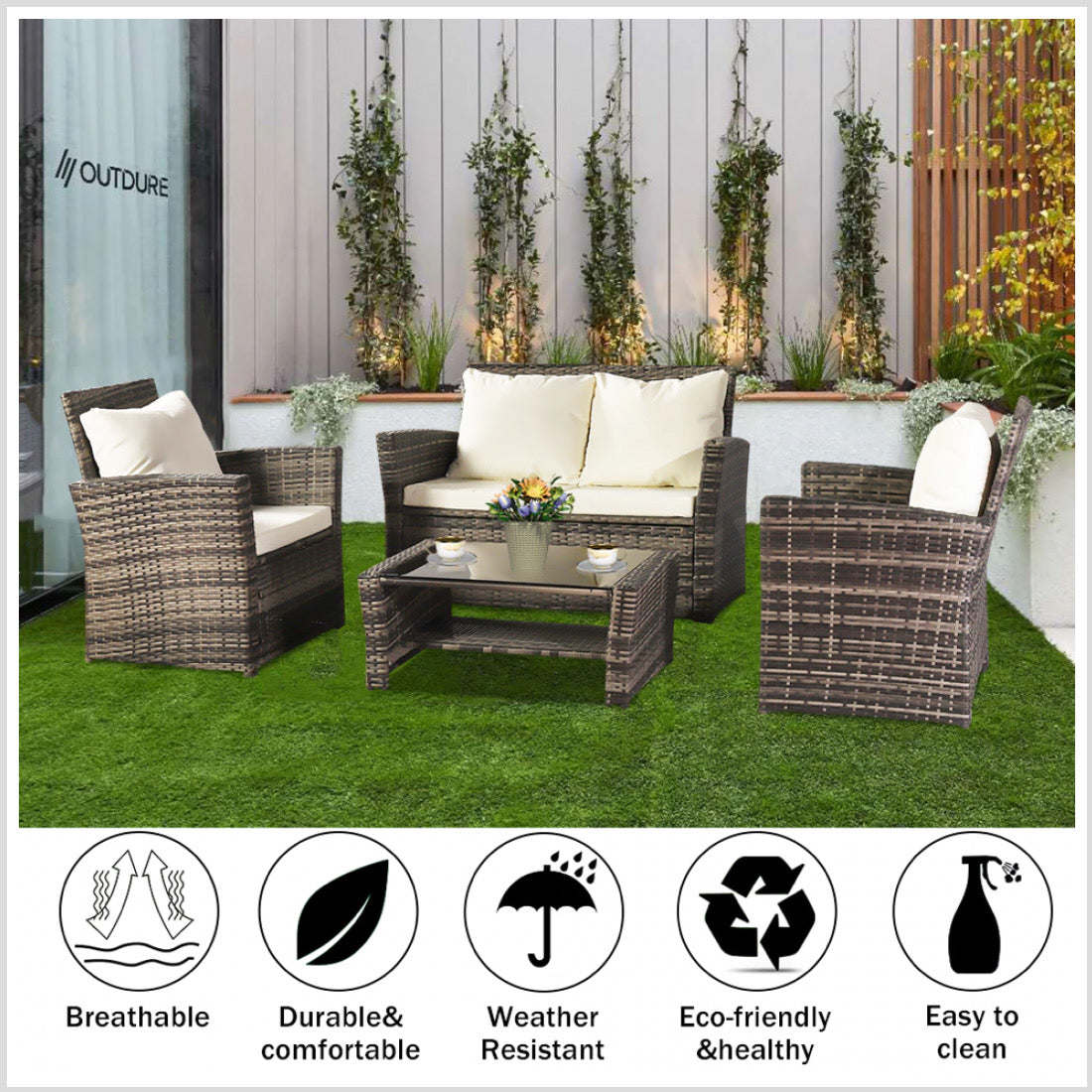 Small Rattan Outdoor Rattan Set | Stylish & Durable Outdoor Furniture – multiwood