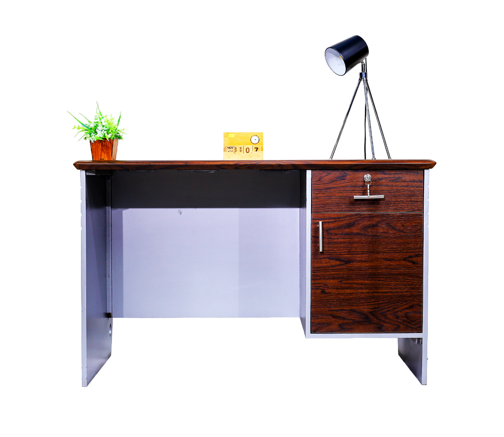 Smart working table with drawer - best workstation desk - multiwood