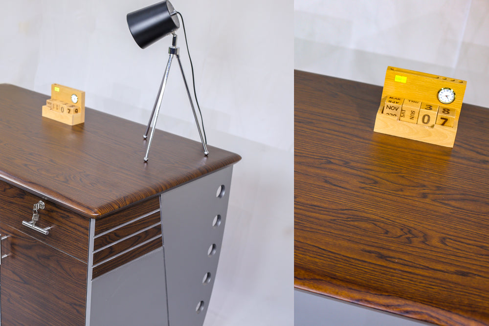 Smart working table with drawer - best workstation desk - multiwood