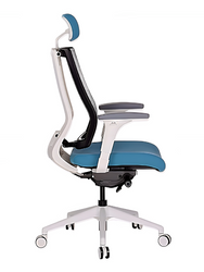 Promax-High Back Revolving Chair - White Frame